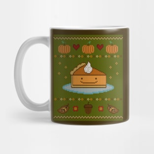 Autumn Pumpkin Pie Knit Mug